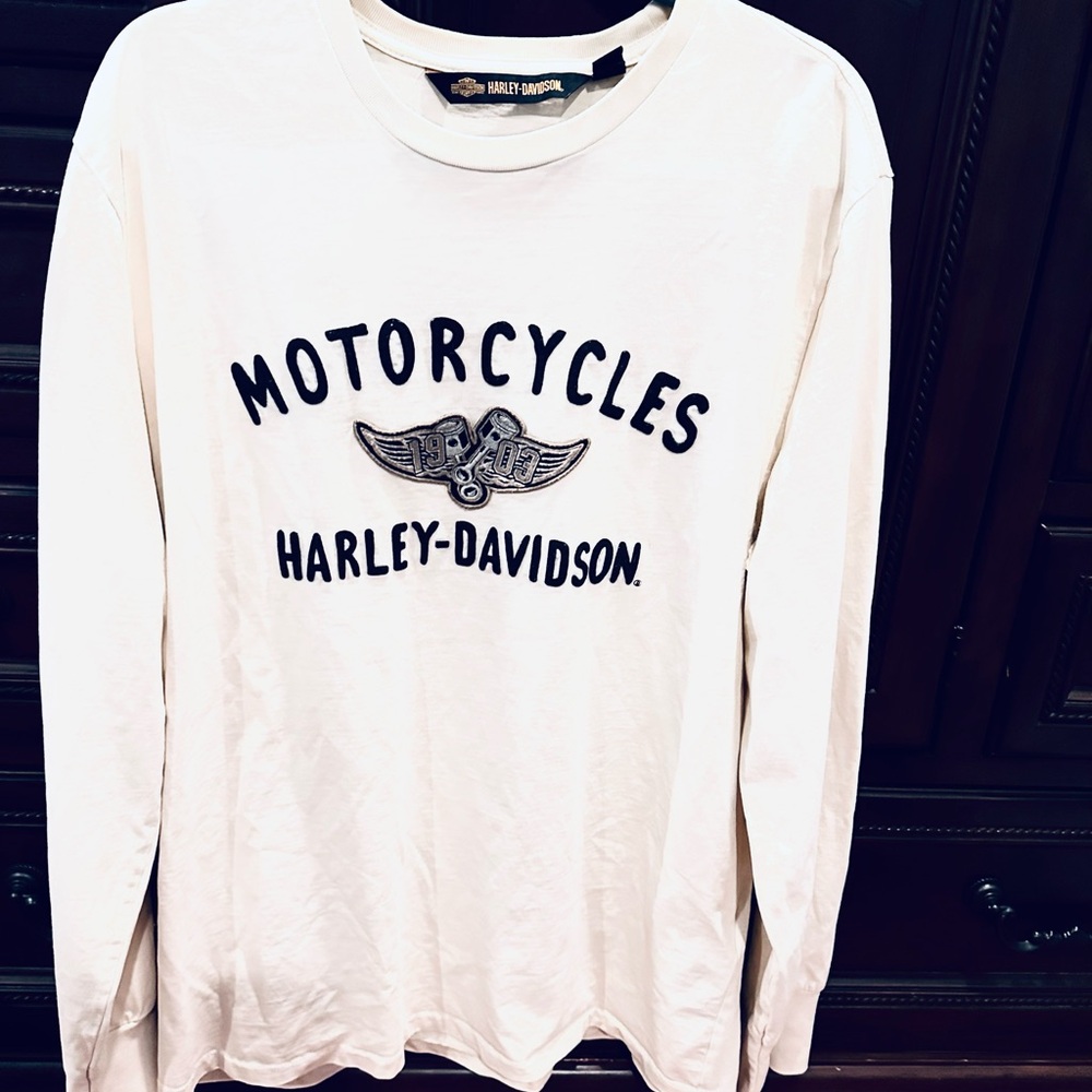 Long Sleeve Harley Davidson Heavy Cotton Shirt
